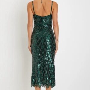 Lulu’s formal dress. Emerald green